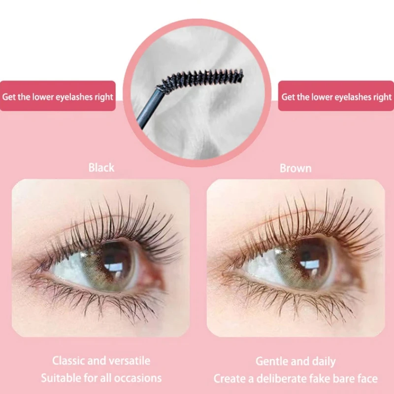 Máscara de pestañas 3d negra y marrón, alarga las pestañas, volumen Extra, pestañas naturales impermeables, maquillaje femenino, Cosméticos Coreanos, máscara de colores
