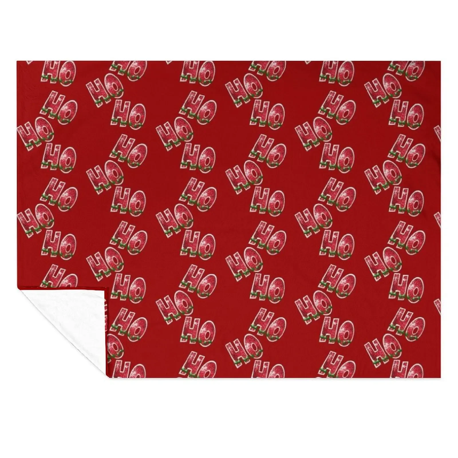 

Ho, Ho, Ho! Red Sequin Throw Blanket Blankets For Baby funny gift Soft Big Thins Blankets