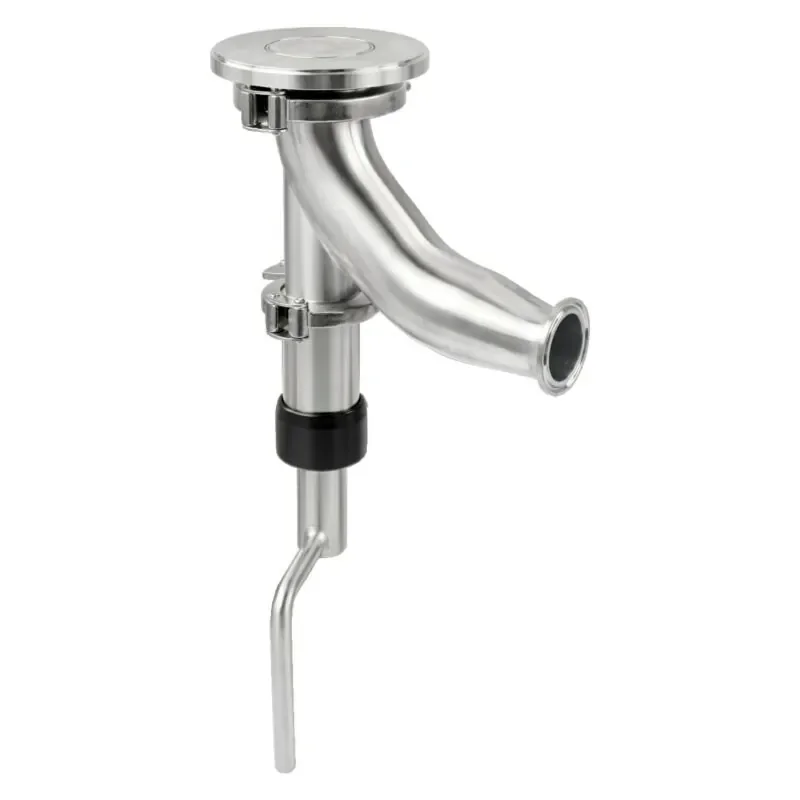 

Manual Stainless Steel Tank Bottom Valve 45 Degree Elbow Connection With 3A Standard