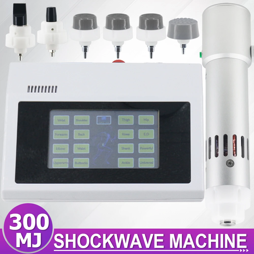 

300MJ Shock Wave Therapy Machine For ED Treatment Relieve Wrist Pain High-Tech Handle Professional Shockwave Massager 2024 New