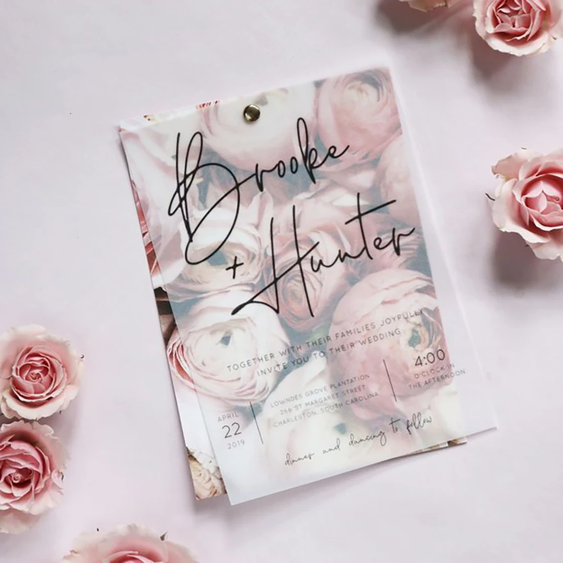 

Custom Elegant Wedding Invitation Personalized Bridal Shower Card Engagement Thank You Welcome Party Favors Decoration Greeting