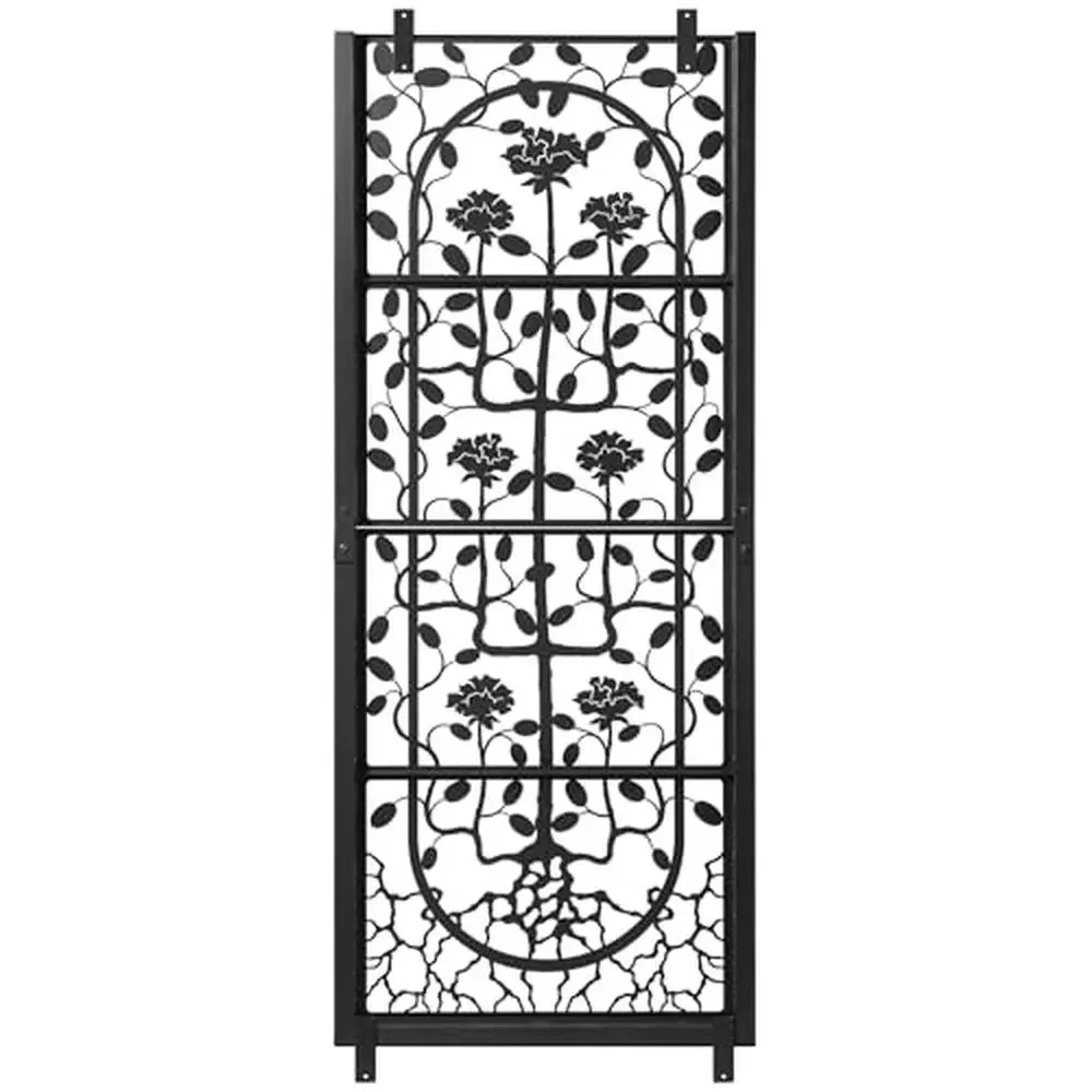 Wall Trellis Privacy Screen Climbing Plants Black 32