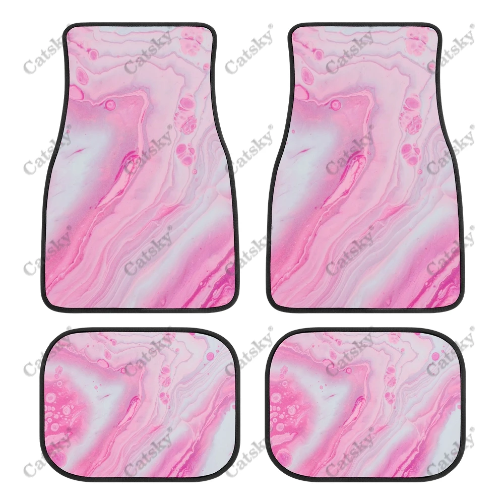 

Marble Texture 4PCS Car Floor Mats Patterns Suitable for Most Cars Auto Interior Accessories Non-slip Protective Floor Mats