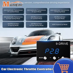 New Plug Play Car Throttle Response Controller Tuning Parts Accessory 9 Drive 5 Modes Digital Racing Accelerator Potent Booster