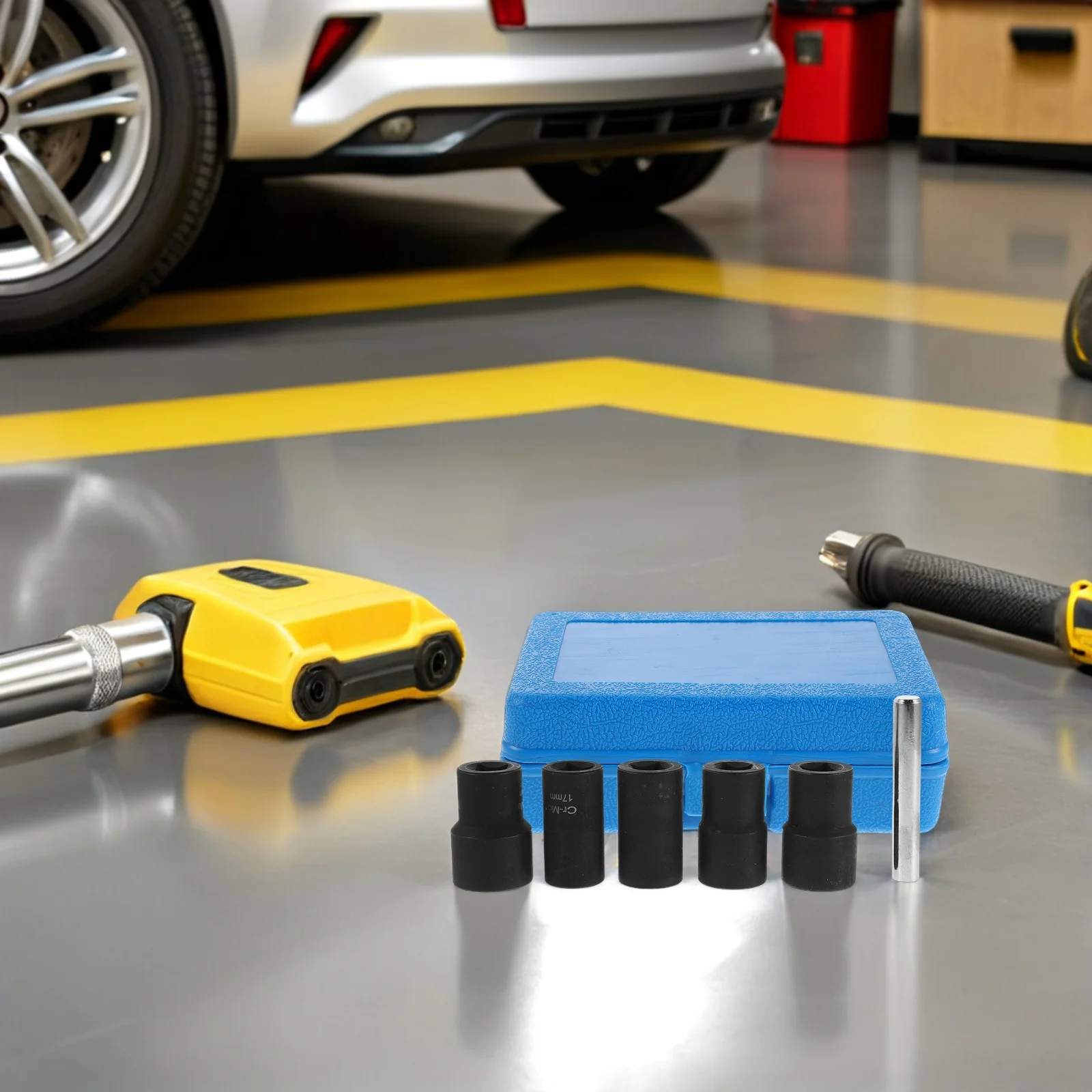 

1 Set Anti-Clockwise Bolt Extractor Socket 17/19/21/22/24Mm Thin Wall Damaged Bolt Removal Tool For Stripped Nuts Screws Impact