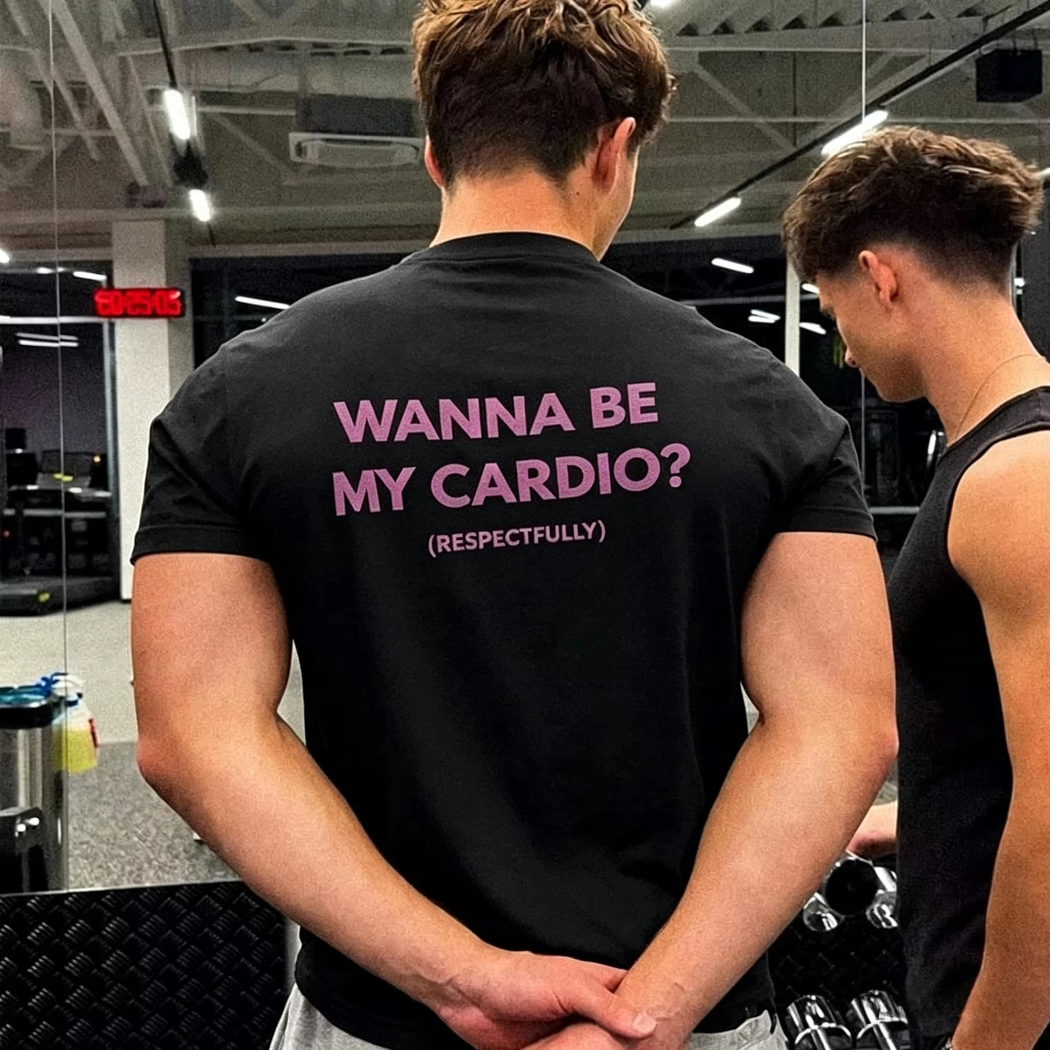Camiseta Wanna Be My Cardio para hombre, camiseta gráfica con eslogan divertido para gimnasio, ropa informal para Fitness, camisetas deportivas y de Fitness de manga corta