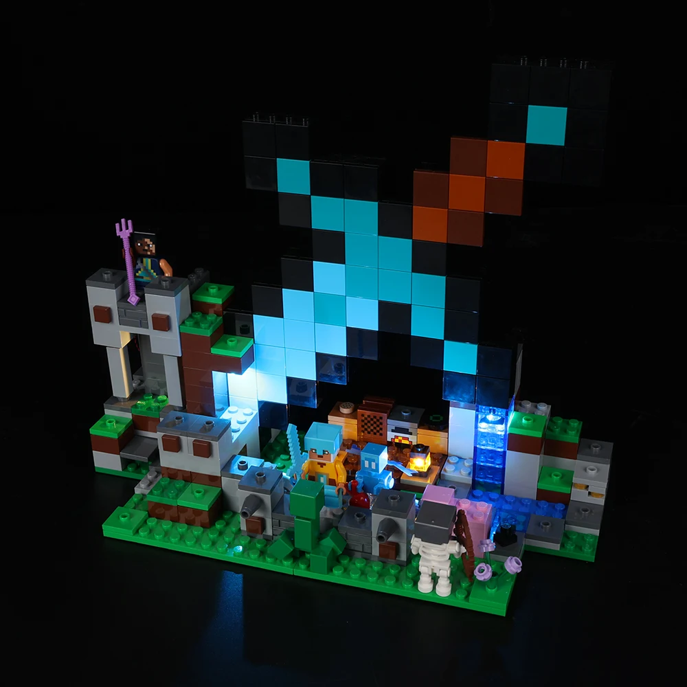 LED Light Kit for LEGO The Sword Outpost Minecraft 21244 Building Blocks City Bricks No Model