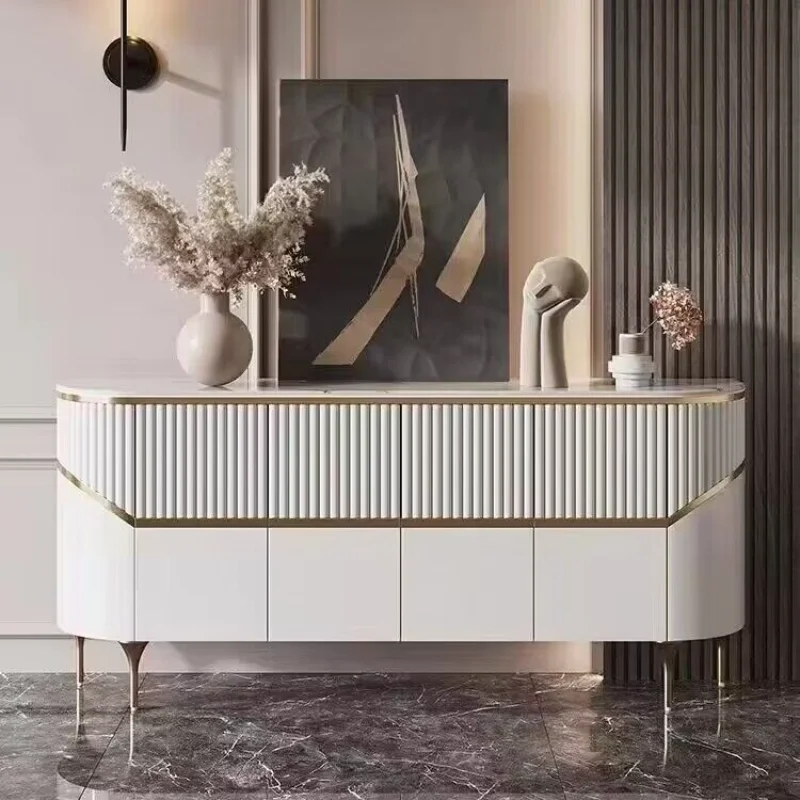 

FG light luxury rock slab, dining side entrance door cabinet, modern simple household storage partition decorative cabinet