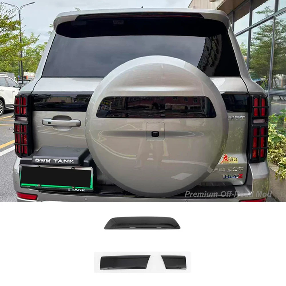 

2026 Tank 500 Hi4t/Z Trunk Trim Modification Tailgate Scratch-Resistant Protective Plate Glitter Cover Black Warrior Accessory