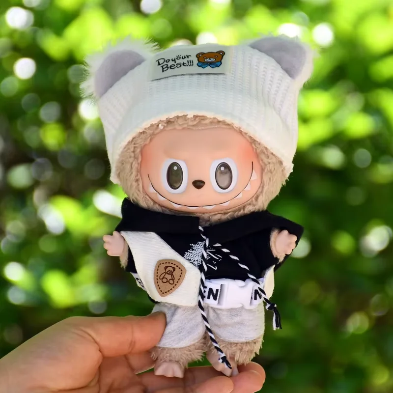 

Одежда для кукол Labubu, милый модный медведь, Корея Kpop Exo 17 см, одежда Labubu I II, куклы-идолы, аксессуары для самостоятельного изготовления, подарки, набор медведей