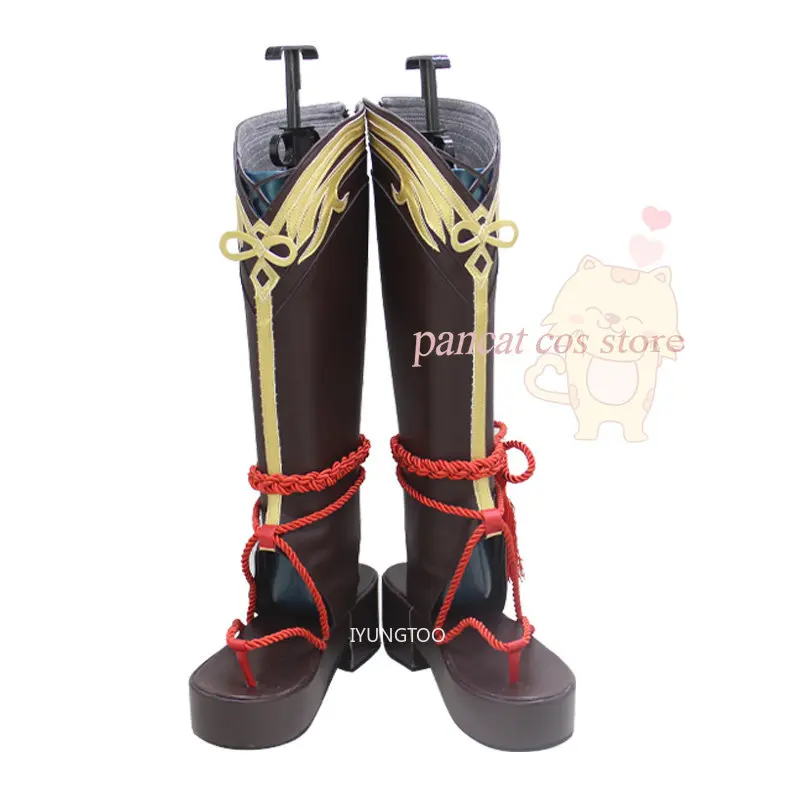 

Anime Genshinimpact Shikanoin Heizou Cosplay Shoes Carnival Boots Shoes Custom-made Hot Sale Boots Cosplay Halloween Anime Prop