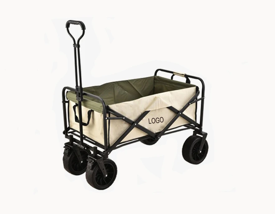 

5 Inches Foldable Small Cart with Wheels,Outdoor Camping Car,Collapsible Wagon for Sports,Shopping,Beach