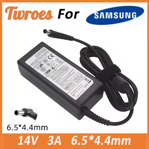 Laptop Adapter 14V 3A 6.5*4.4mm For Samsung LCD Monitor BX2235 S22A100N S19A100N S22A200B S22A300B S23A300B S19A300B S20A300B