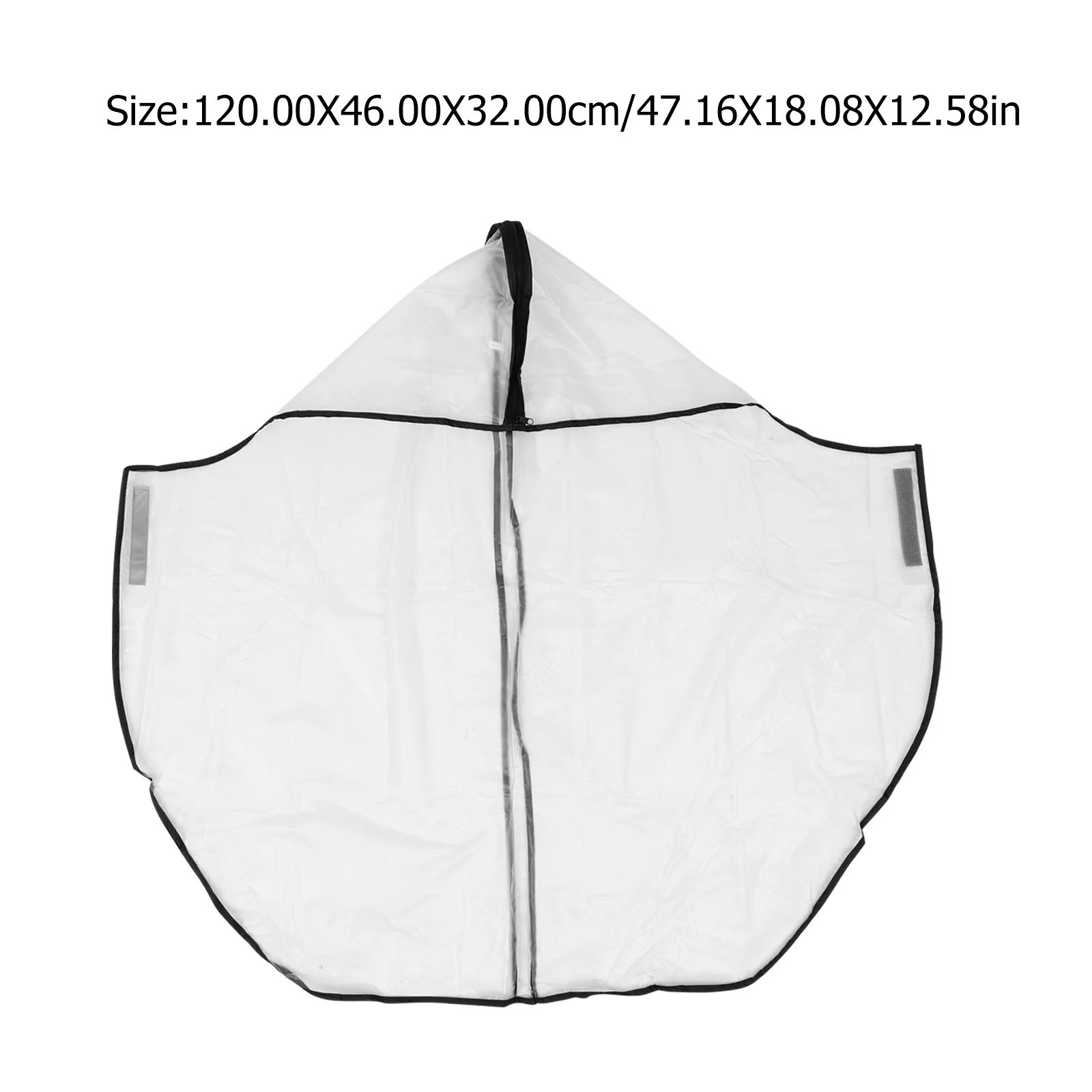 غطاء مطر شفاف لحقيبة الجولف، غطاء واقٍ مقاوم للماء مع سحاب قابل للطي لتخزين الأمتعة والسفر في الهواء الطلق