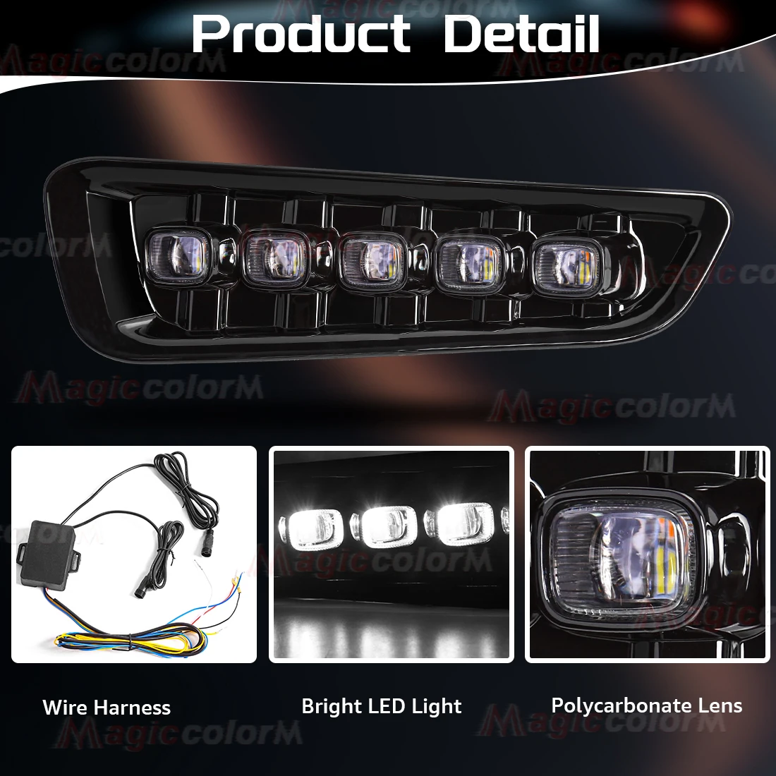 LED DRL For Ford Raptor SVT F150 2016 2017 2018 2019 2020 Daytime Running Lights Yellow Turn Signal Fog Lamp Car Accessories 12V