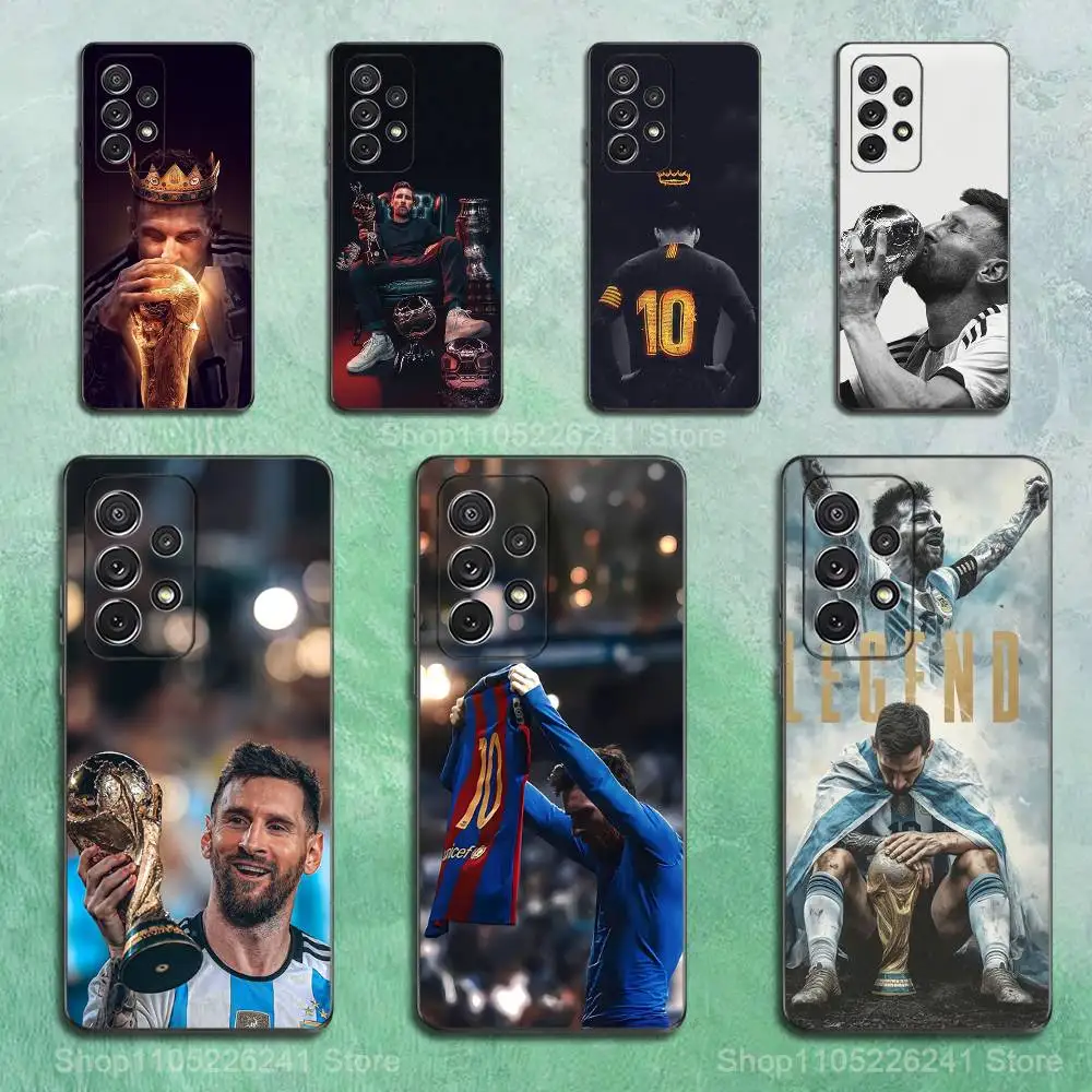 

Football M-MesSI-S-M10 Cool Case For Samsung S23,S25,S20,S10,S9,S21,S24,S22,Ultra,FE,Plus,Lite,Soft Silicone Black
