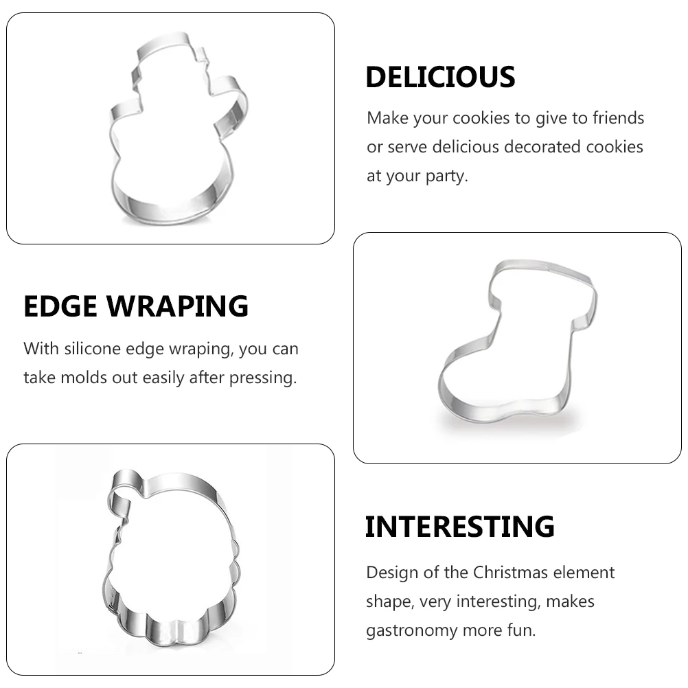 

Cookie Mold Biscuit Biscuits DIY Cake for Christmas Stainless Steel Man Cutters