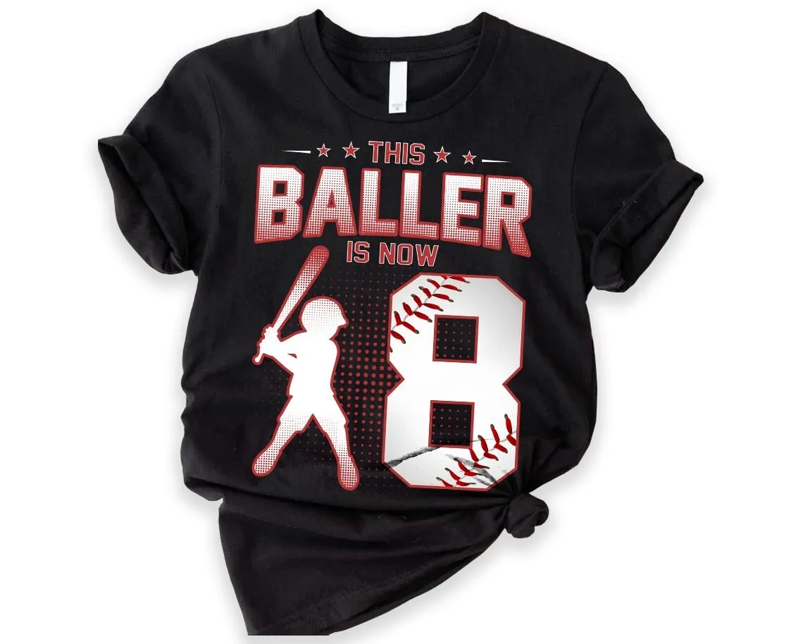 

Бейсбольная рубашка на день рождения для мальчиков, тематическая вечеринка, спорт