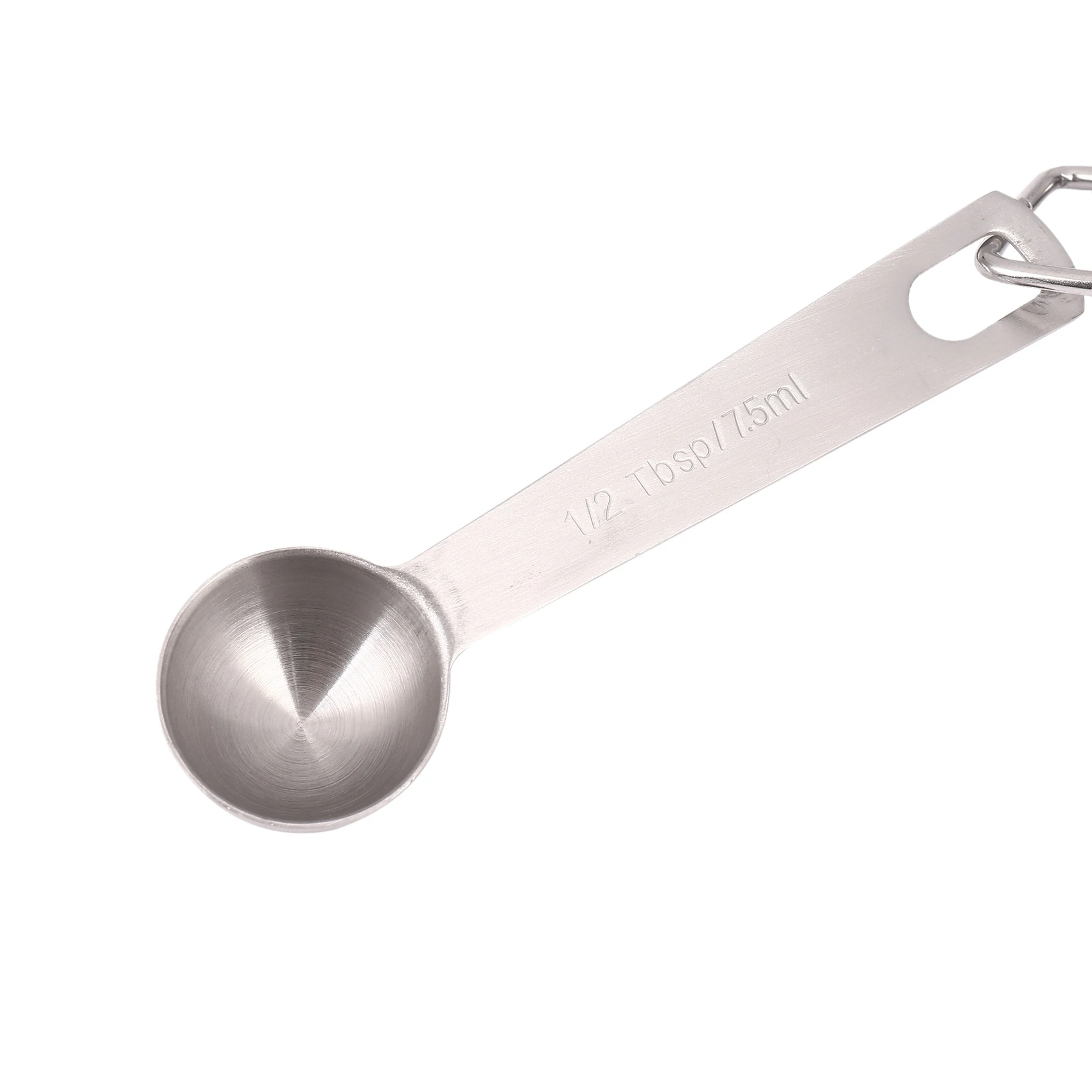 A50I Stainless Steel Measuring Spoons Set Of 7 Stackable Measure Spoon For Dry And Liquid Ingredients Etched Marked Baking Cooki
