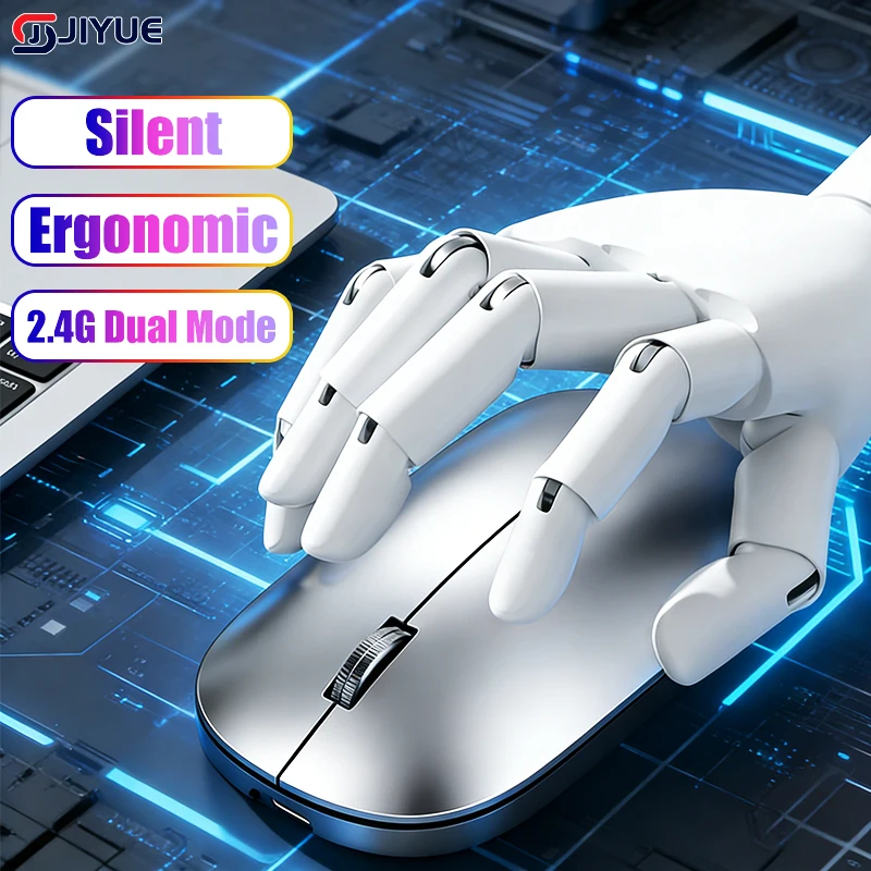 

Type-C Charging Silent Wireless Bluetooth Mouse 2.4G Dual Mode Ergonomic Portable Laptop Office Gaming Universal Mouse HOT