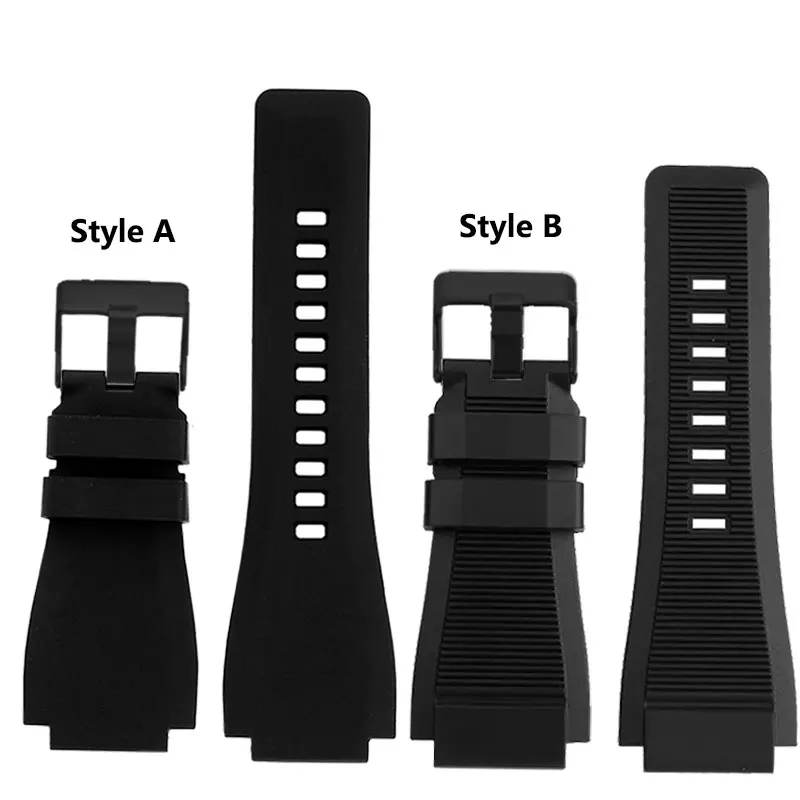 男性用大型シリコンストラップ、防水ゴム、黒、プレート口、ベル、br01、br03シリーズ、35x24mm