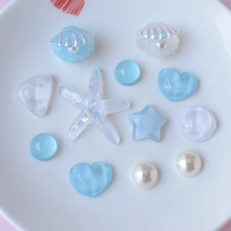 

Summer 12pcs/set Ocean Series Detachable Clog Shoe Charms For Artificial Seashell Beach Star Shell Decor Christmas Party Gifts