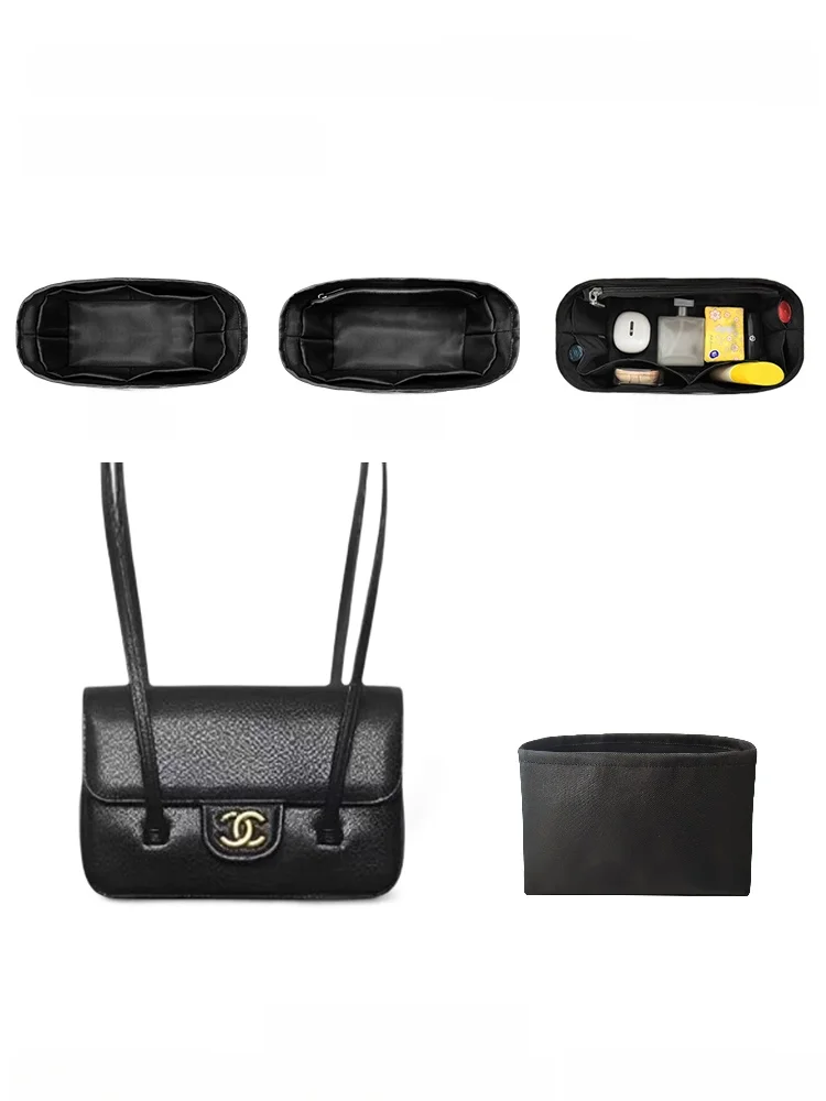 

Nylon Inner Bag for 26P Gold Label Double C Logo Handbag Single Shoulder Bag Handcrafted Surface Treatment