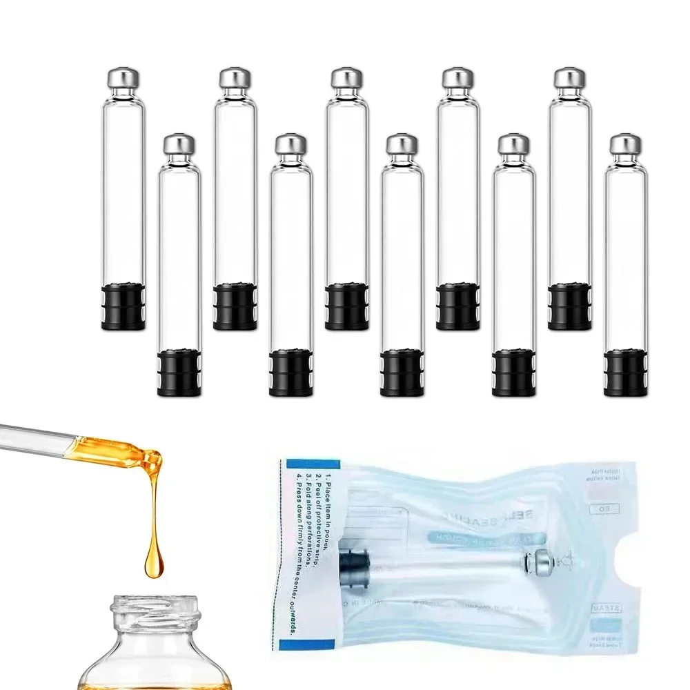 10/30/50/100 Stück sterile Insulinpatronen 3ml Kassettenflasche für Lilly Insulin-Injektionspen Einzelverpackung Pflege – Detail 5
