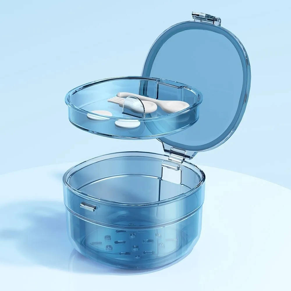 Transparent Soaking Cleaning Invisible Braces Box Large Capacity Waterproof Dental Braces Box Sealed Multi-layered