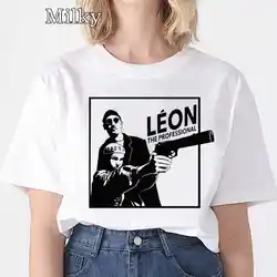 Fashion Movie The Professional Leon Matilda T Shirt Women's Funny Graphic T Shirt Casual Short Sleeves Summer Streetwear Top