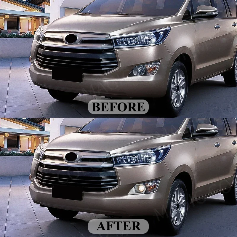 Fog Lamp Car Accessories For Toyota KIJANG INNOVA CRYSTA 2016 2017 2018 2019 2020 2021 2022 LED Bumper Driving Front Headlight