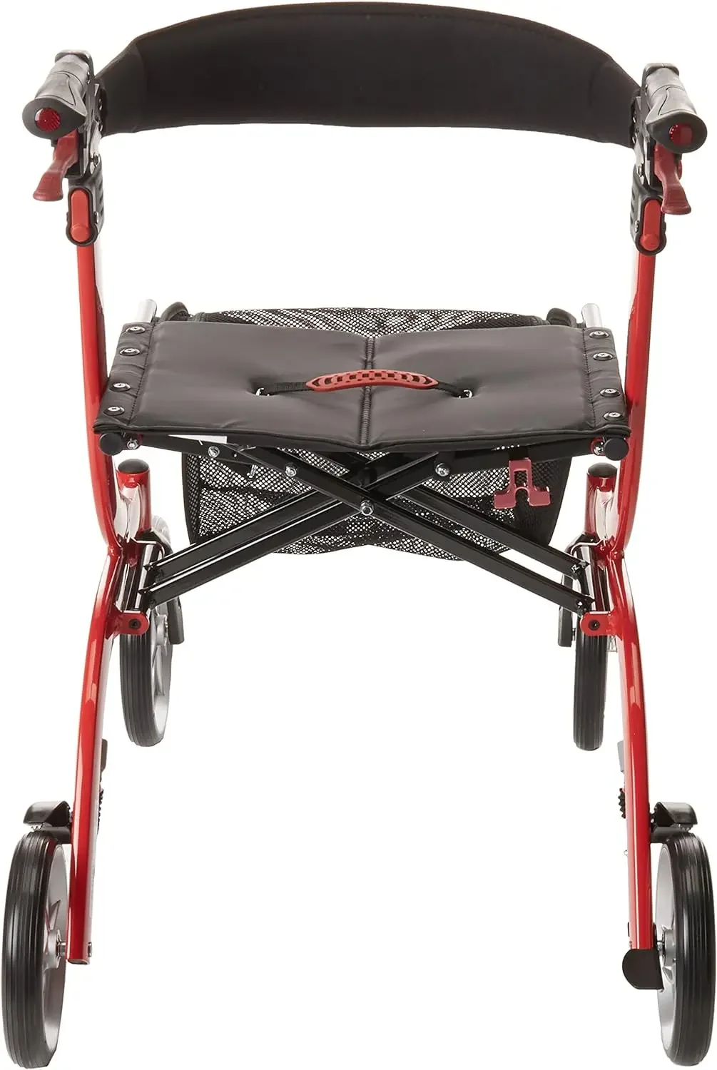 

Drive Medical RTL10266 Nitro Euro-Style 4-Wheel Rollator Walker With Seat, Red