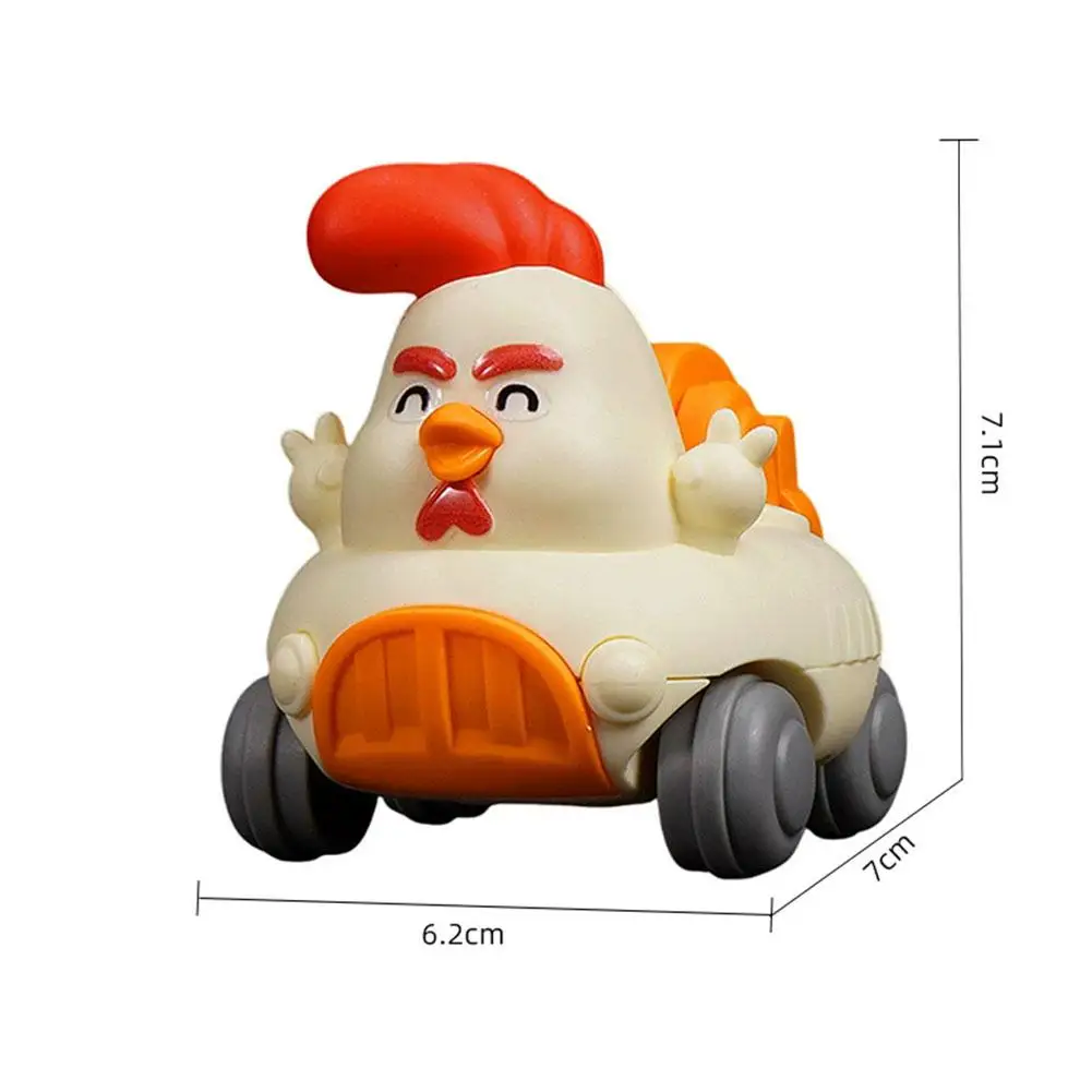 Trek auto traagheidsvoertuig terug, schattig cartoon bouwtechniek vrachtwagen speelgoed, mini wrijving power model auto voor kinderen cadeau