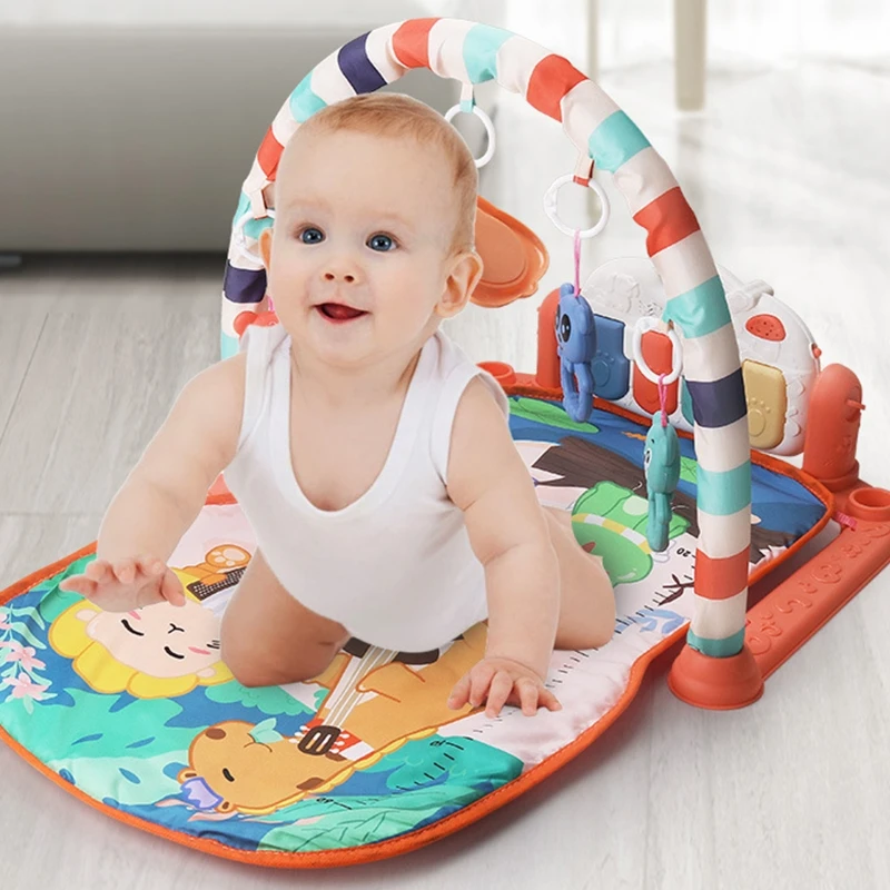 Colchoneta acolchada para bebés, tapete sensorial gimnasio para recién nacidos, Neutral género