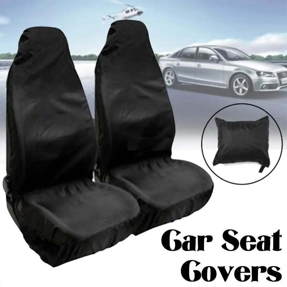 Car Front Seat Protector Cover Waterproof Oxford Cloth Auto Dust-proof Seat Covers Breathable Cushion Protector