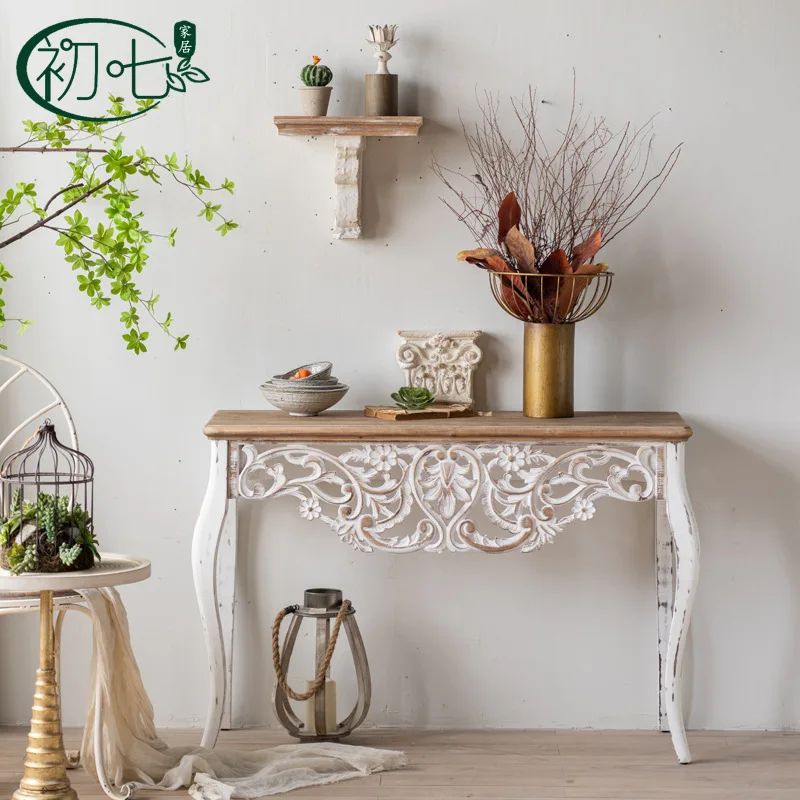 LH carved entrance platform, decorative frame at the front desk of the homestay, shooting the new Chinese style