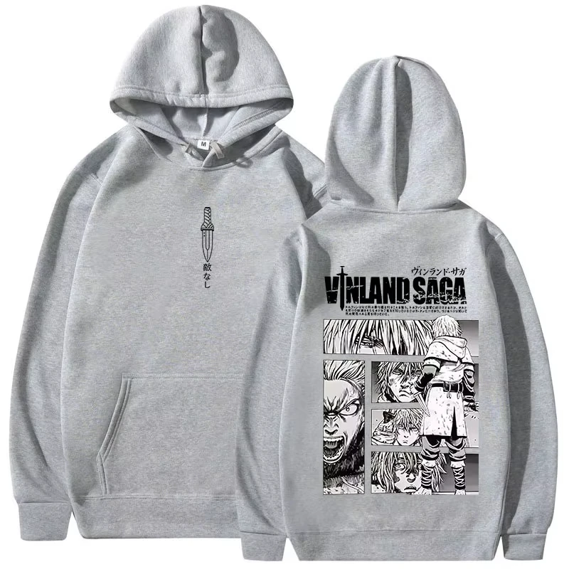 Vinland Saga Hoodie Herren Damen Baumwollfleece Grafik-Druck Wikinger Japanischer Anime Winter Warmer Streetwear Pullover 2026 Bestseller – Detail 4