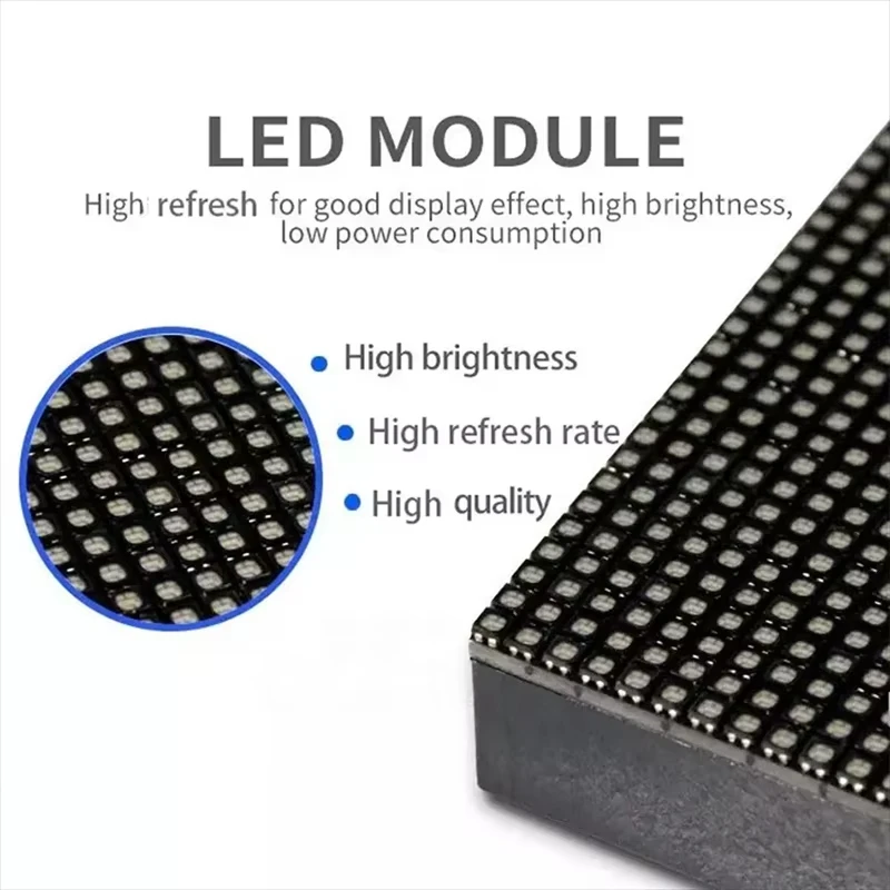 Module d'affichage LED P5 intérieur 64*32 pixels 320x160mm panneau LED de balayage 1/16 SMD2121 RGB module d'affichage LED P5 polychrome