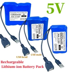 18650 Rechargeable Single Chip Microcomputer for 5V 6800mAh-12800mAh Lithium Battery Outdoor LED Lamp,USB Fan,Bluetooth Speaker