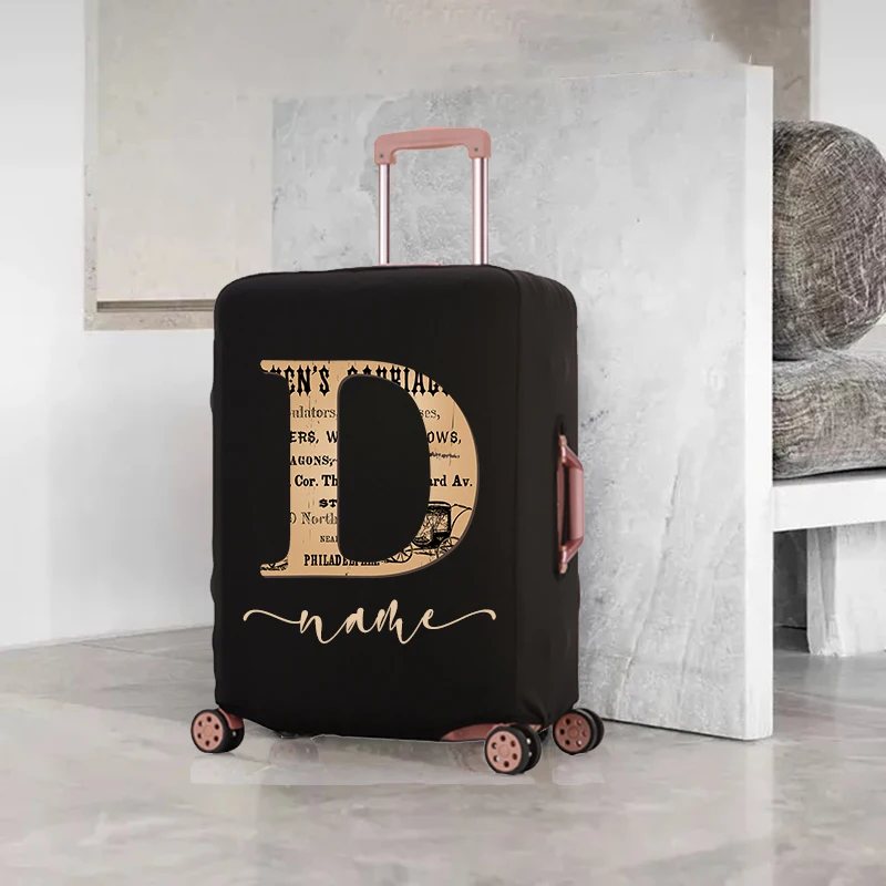 カスタム名荷物カバー厚いスーツケース保護ケーストランクケース適用弾性ダストケース 18 "から 32" トラベルアクセサリー