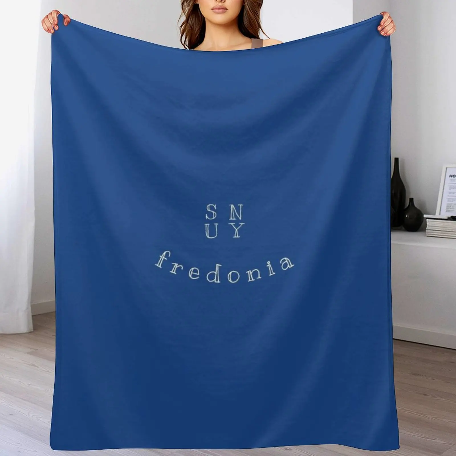 Suny Fredonia Smiley Throw Blanket Modern Design Soft Blanket for Home Decor