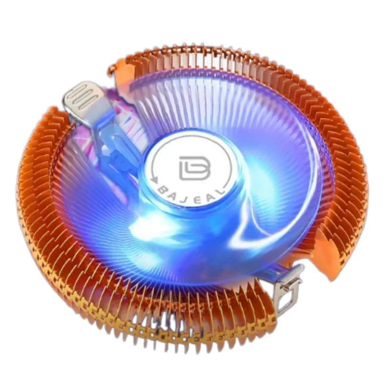 

BAJEAL P4 Golden Dragon Edition Glowing CPU Fan Compatible with Intel 775 1155 AMD Multi-Platform CPU Cooler