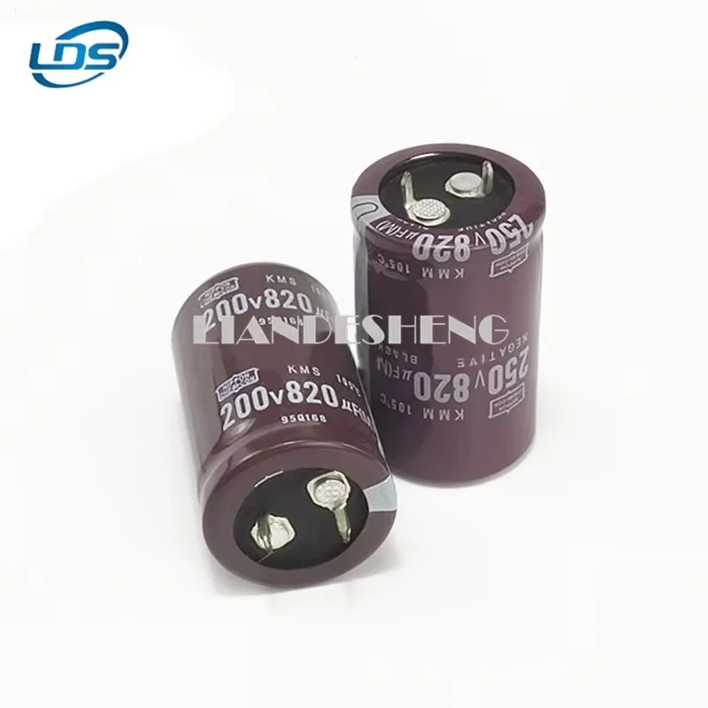 1pcs Bull Horn Aluminum electrolytic Capacitor 200V820UF Electrolytic Capacitor 820UF 250V 22X40 25X45 30X30