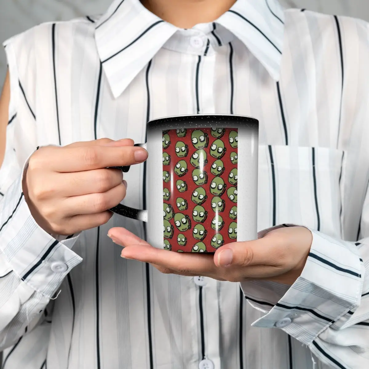 David Firth Salad Fingers Y2K Horror Cartoon Graphic Mug Ceramic Coffee Cups Tea Mugs Milk Cup Drinkware Gifts for Woman Man