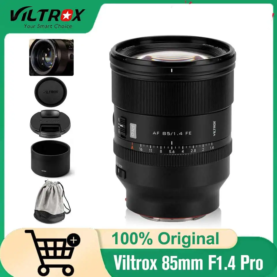 

Полнокадровый объектив VILTROX 85 мм F1.4 Pro FE-Mount с автофокусом и автофокусом для крепления Sony E