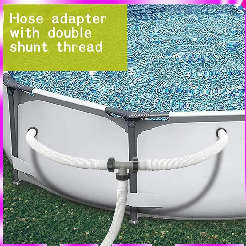 

N96R 2 шт. Соединитель шланга фильтрующего насоса, Соединитель шланга для бассейна от 1,5 до 1,5 дюйма, 2 головки и 3 головки Т-образного соединителя Соединительная муфта шланга для бассейна