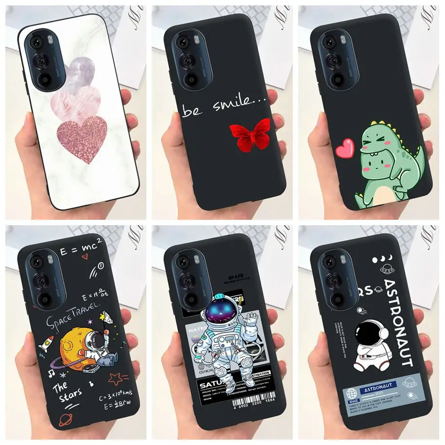 For Motorola Edge 30 5G Case Cute Fashion Astronaut Soft Cartoon Cover For Moto Edge 30 Pro Coque Edge Plus 2022 XT2201-1 Fundas