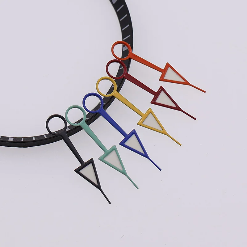 Explorer 2-Stil-Uhrzeiger GMT-Zeiger grün leuchtend für Seiko Mod NH34 Automatikuhren Modifizieren Ersatzteile