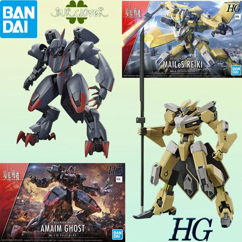 

Bandai Original HG AMAIM Warrior at the Borderline AMAIM.GHOST MAILeS REIKI 1/72 Anime Action Figure Assembly Model Toys GUNDAM