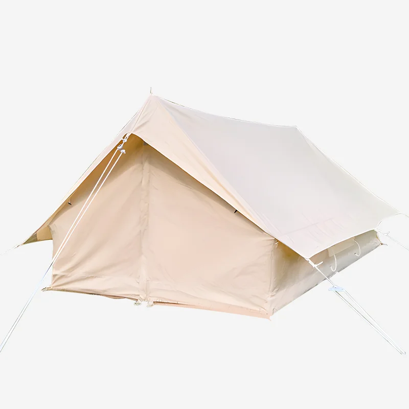 

Glamping Tents Luxury Outdoor Camping Cottages Tent Canvas Double Layers 4 Season Sleeping Tent for 1-4 Person